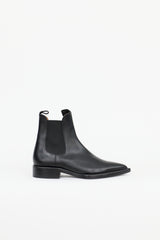 AMI Paris Leather Lauro Ankle Boot