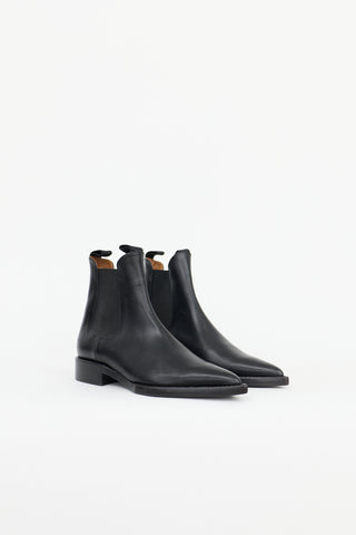 AMI Paris Leather Lauro Ankle Boot