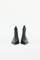 AMI Paris Leather Lauro Ankle Boot