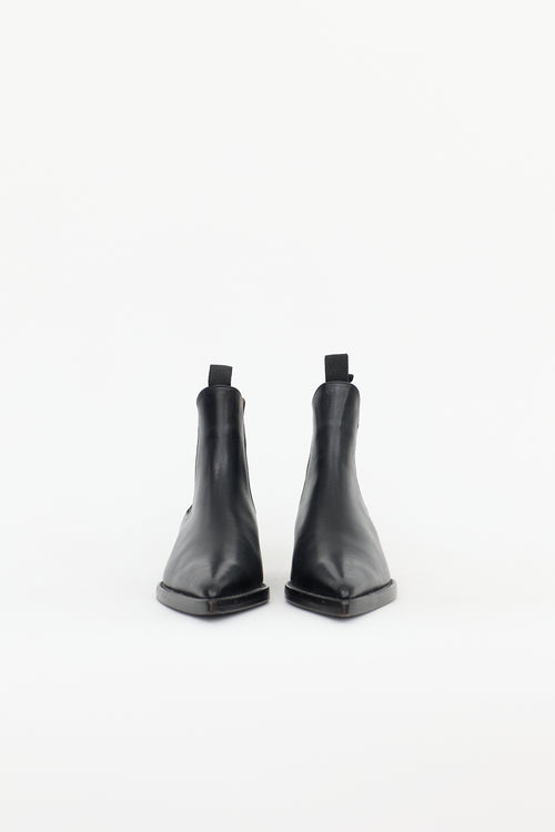 AMI Paris Leather Lauro Ankle Boot