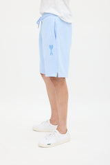 AMI Paris Light Blue Ami De Coeur Track Shorts