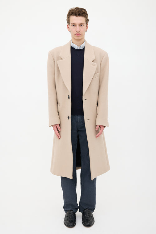 AMI Paris Wool Two Button Coat