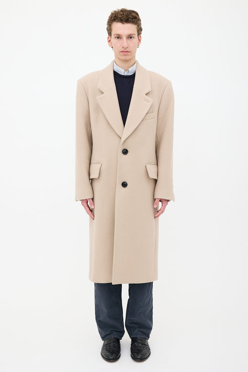 AMI Paris Wool Two Button Coat
