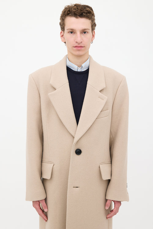 AMI Paris Wool Two Button Coat