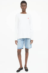AMI Paris Embroidered Logo T-Shirt
