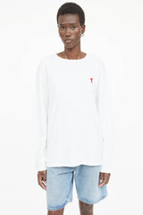 AMI Paris Embroidered Logo T-Shirt
