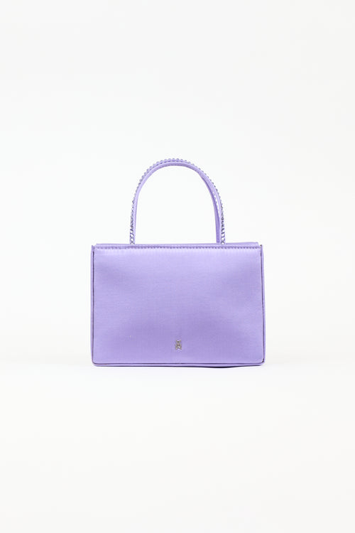 Amina Muaddi Satin Gilda Clutch