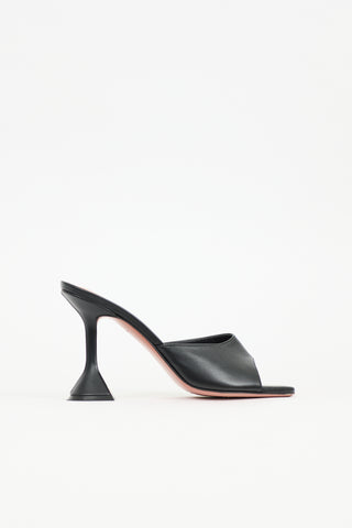Amina Muaddi Leather Lupita Mule