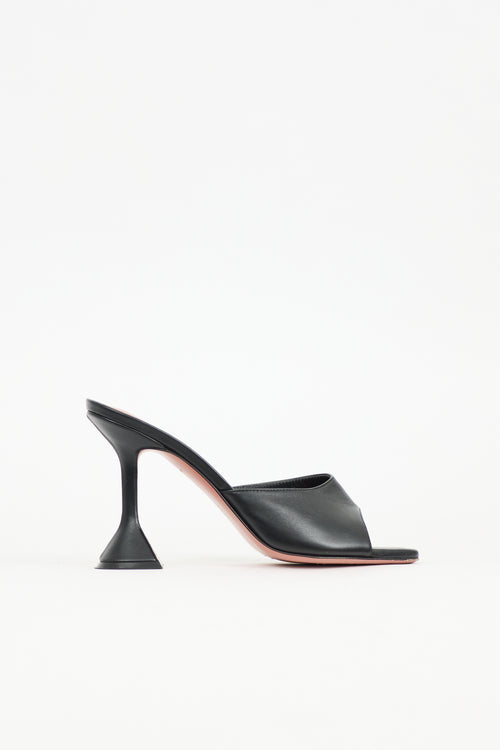 Amina Muaddi Leather Lupita Mule