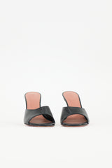 Amina Muaddi Leather Lupita Mule