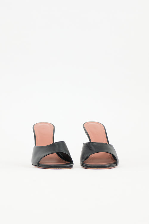 Amina Muaddi Leather Lupita Mule