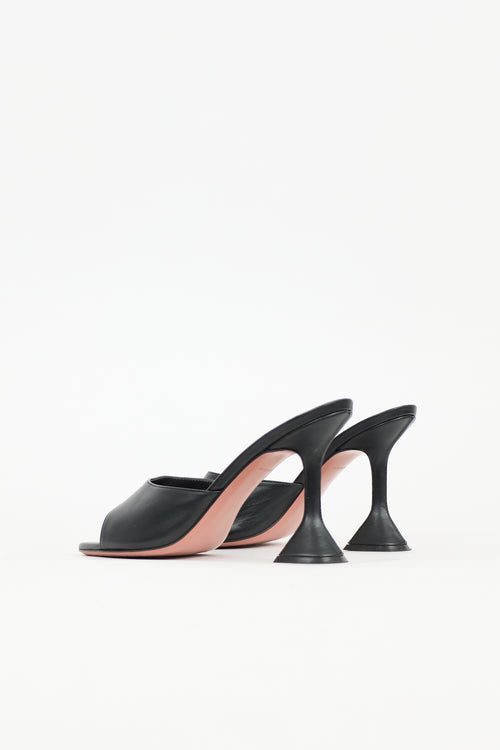 Amina Muaddi Leather Lupita Mule