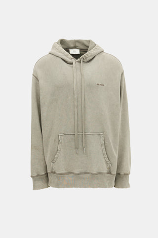 AMI Paris Faded Out Logo Hoodie
