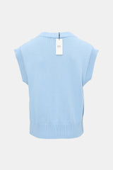 AMI Paris Knit V-Neck Logo Vest