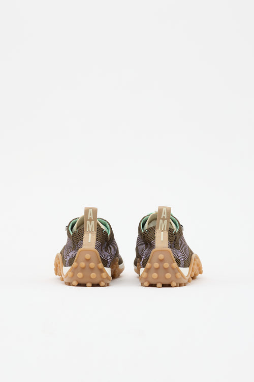 AMI Paris Mesh Mirage Low Top Sneaker