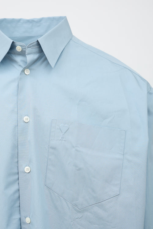 AMI Paris Poplin Logo Shirt