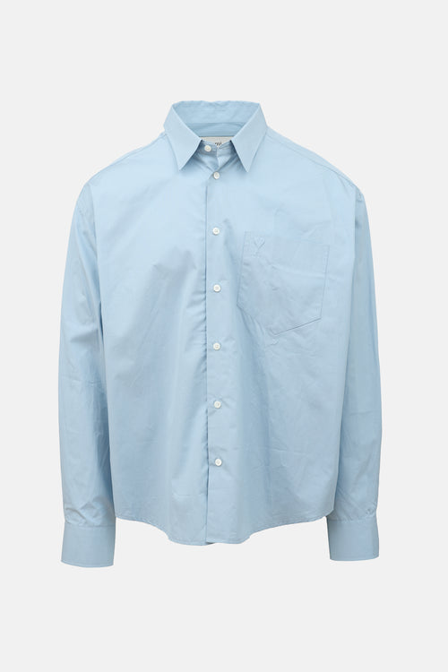AMI Paris Poplin Logo Shirt