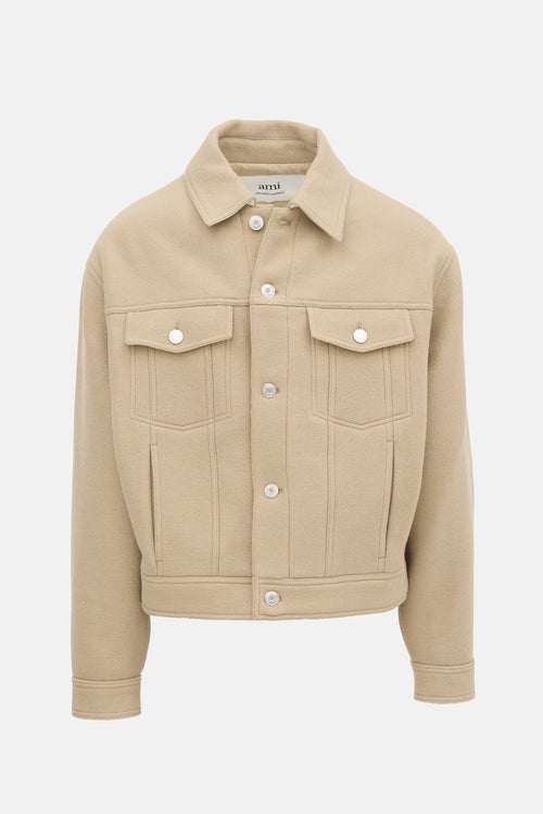 AMI Paris Wool Boxy Jacket