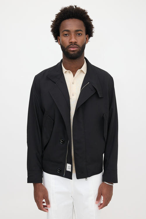 AMI Paris Wool Twill Zip Jacket