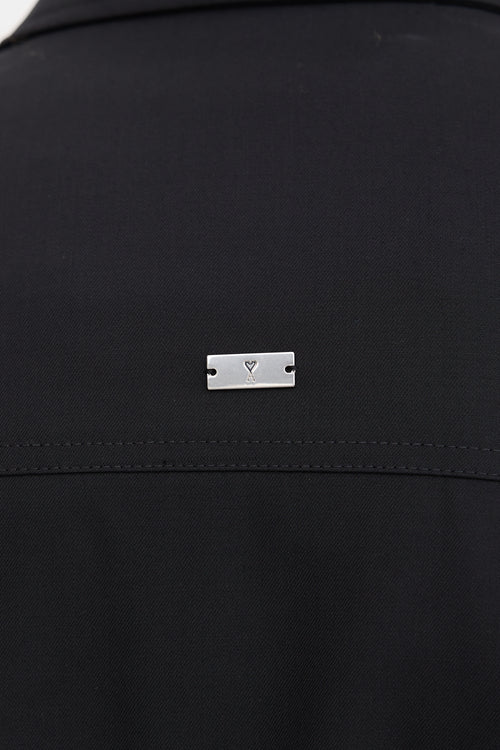 AMI Paris Wool Twill Zip Jacket