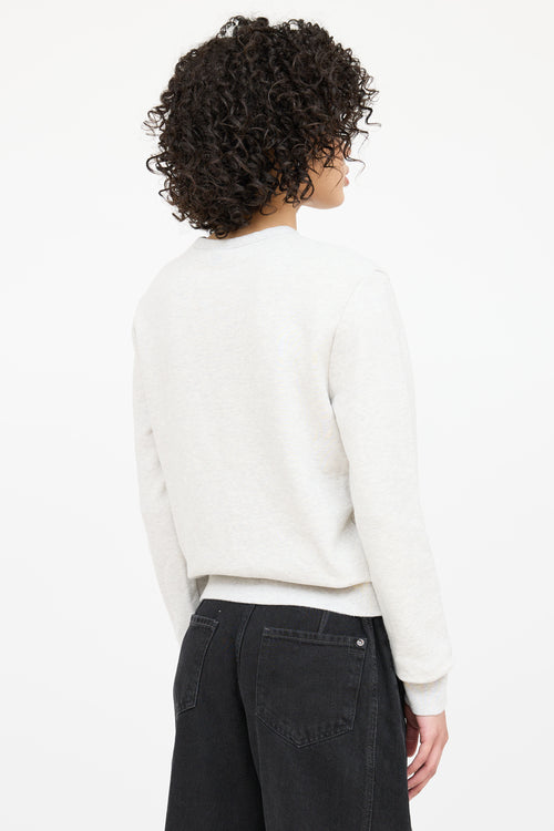 AMI Paris Coucou Canada Print Crewneck Sweater