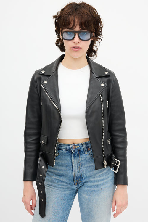 Acne Studios Leather Biker Jacket