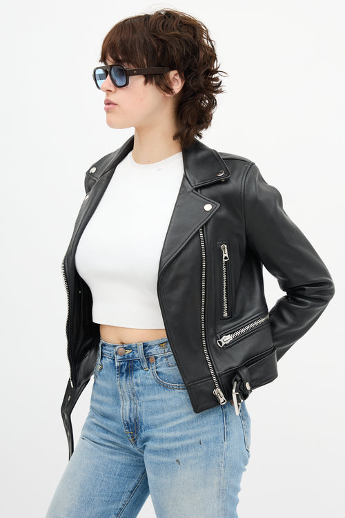 Acne Studios Leather Biker Jacket