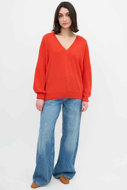 Anine Bing Cashmere V-Neck Sweater
