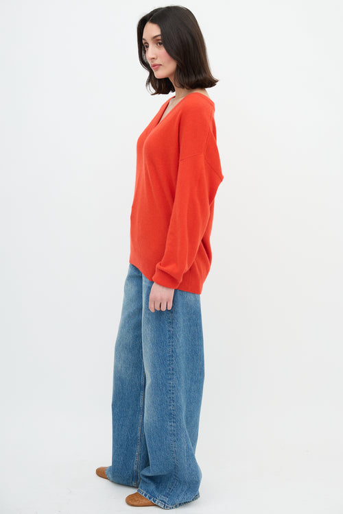 Anine Bing Cashmere V-Neck Sweater