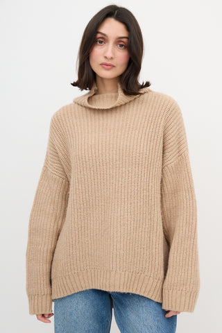 Anine Bing Wool Turtleneck Sweater