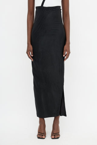 Ann Demeulemeester Twill Curved Skirt