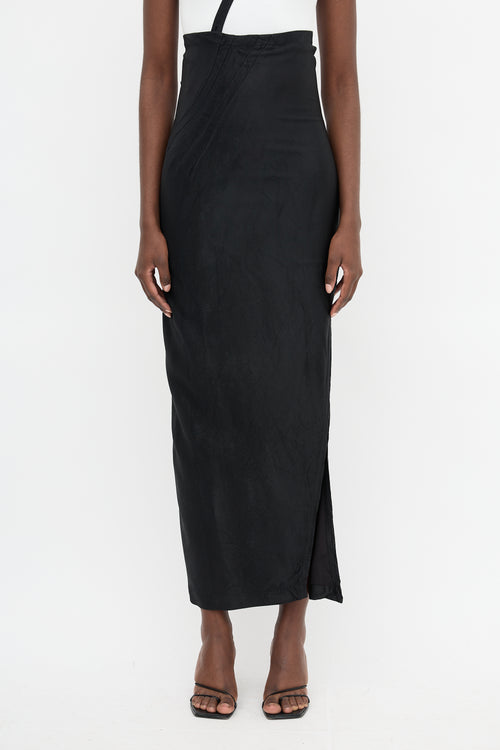 Ann Demeulemeester Twill Curved Skirt