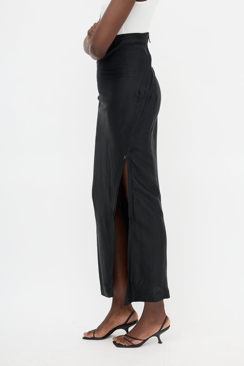 Ann Demeulemeester Twill Curved Skirt