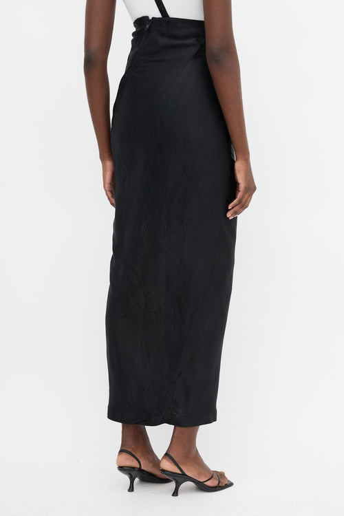 Ann Demeulemeester Twill Curved Skirt