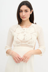 Antik Batik Gauze Lacy Crochet Dress