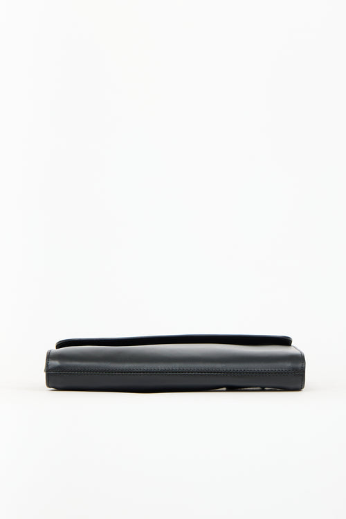 A.P.C. Black Leather James Crossbody Bag