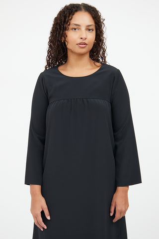 A.P.C. Black Long Sleeve Dress