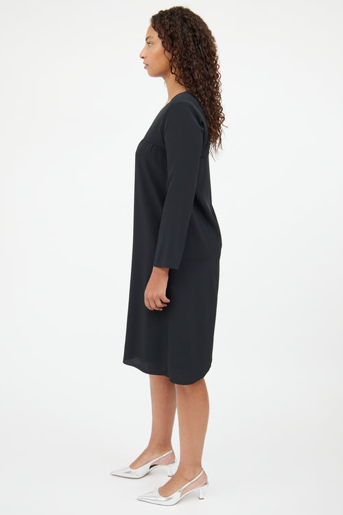 A.P.C. Black Long Sleeve Dress