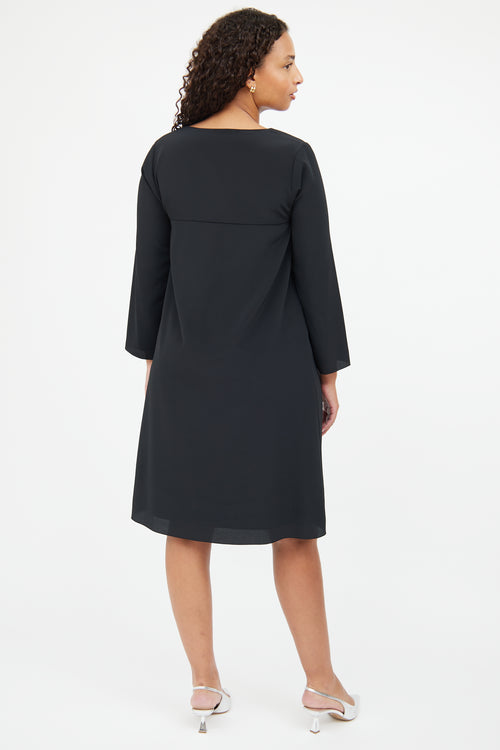 A.P.C. Black Long Sleeve Dress