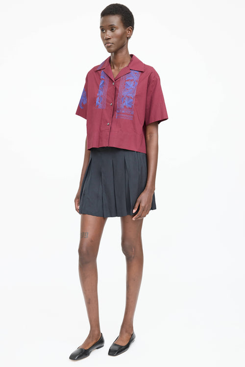 A.P.C. Pleated Belted Skirt