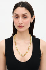 APM Monaco Pavé Chunky Chain Necklace