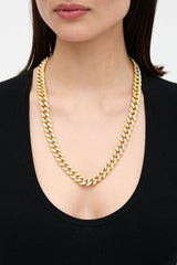 APM Monaco Pavé Chunky Chain Necklace