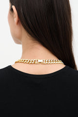 APM Monaco Pavé Chunky Chain Necklace