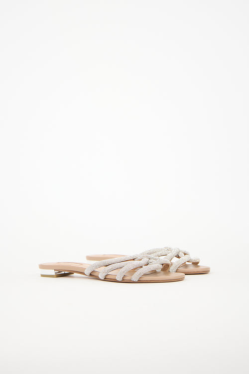 Aquazzura Crystal Moondust Sandal