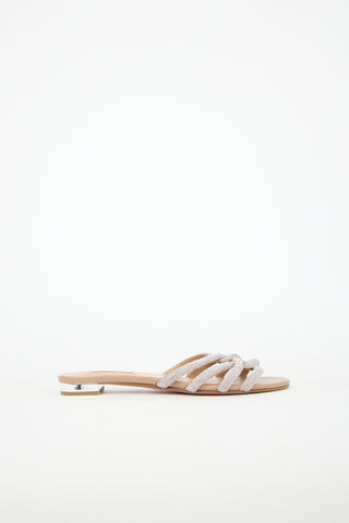 Aquazzura Crystal Moondust Sandal