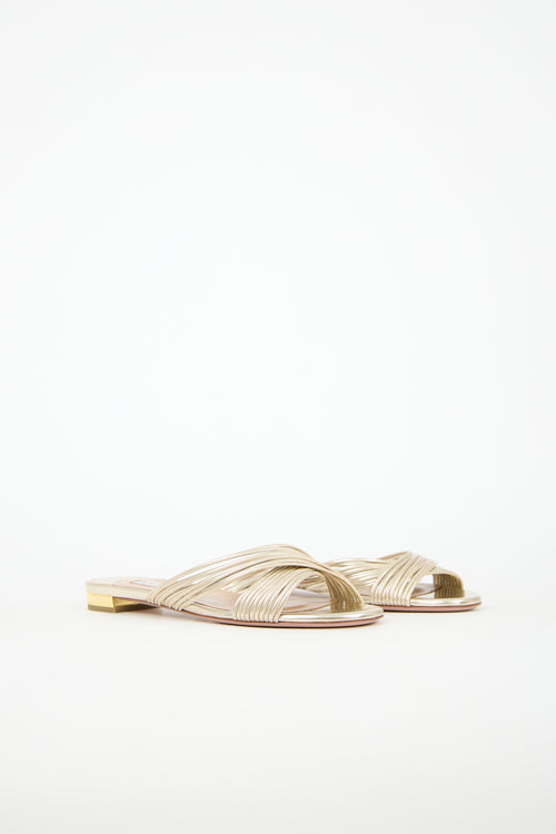 Aquazzura Leather Perugia Sandal