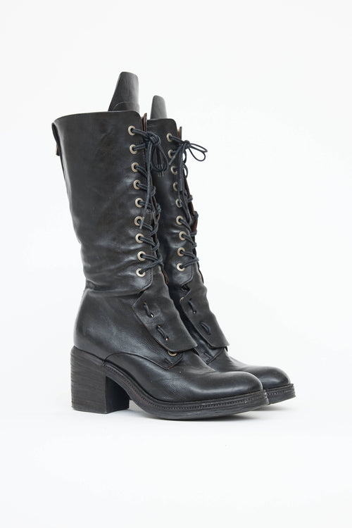 AS98 Leather Laceup Combat Boot