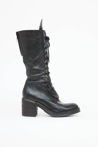 AS98 Leather Laceup Combat Boot