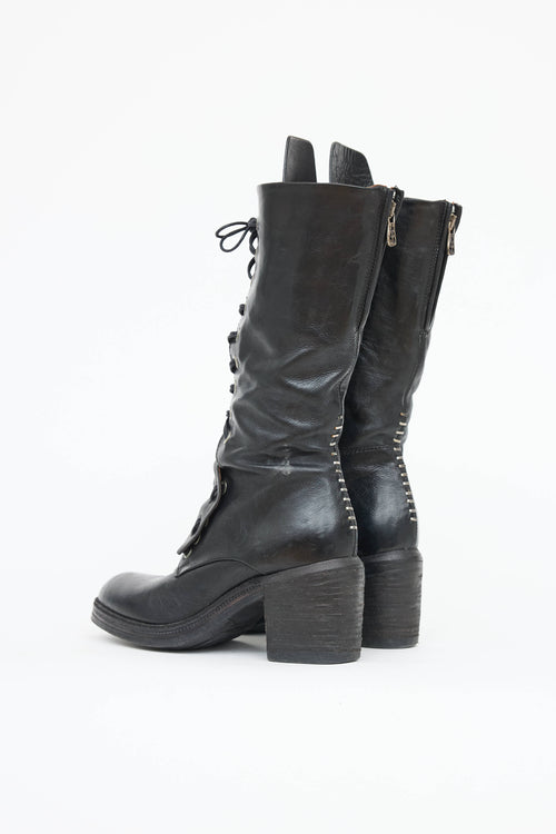 AS98 Leather Laceup Combat Boot