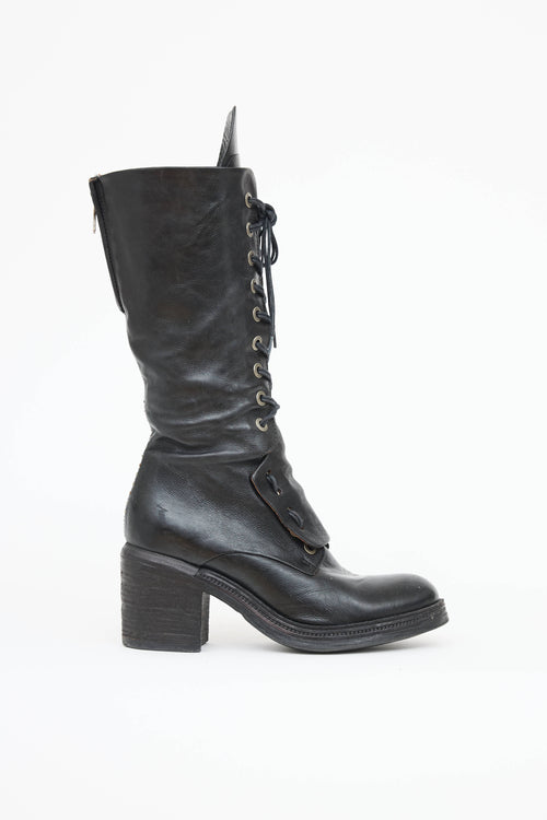 AS98 Leather Laceup Combat Boot
